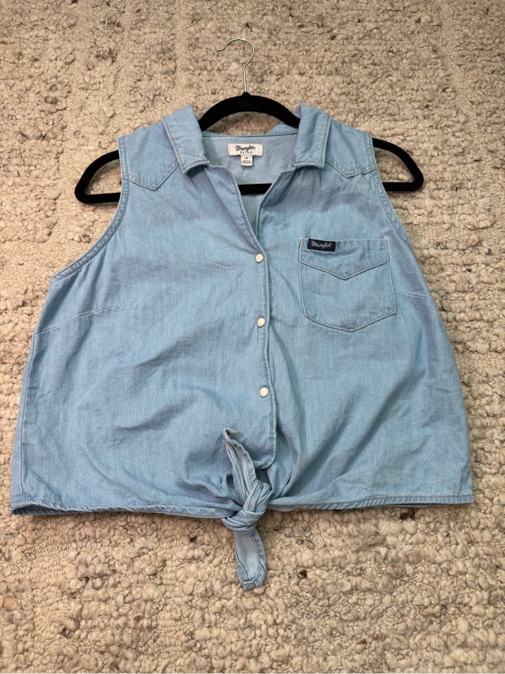 Wrangler Retro Light Blue Button-Up Shirt